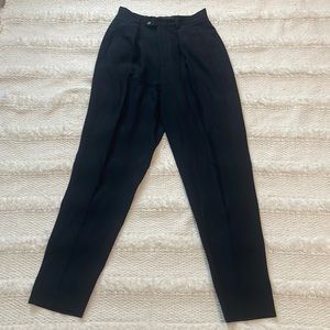 banana republic dress pants Italian 100% wool high waisted black women’s size 4